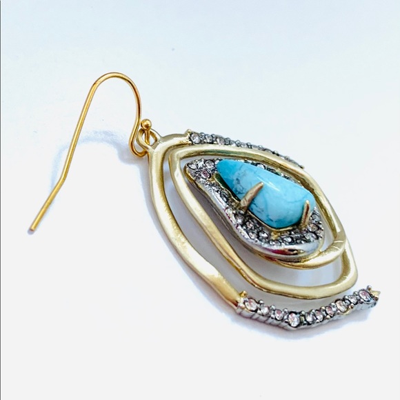 Alexis Bittar Roxbury Spiral Turquoise Earring New - Picture 10 of 13
